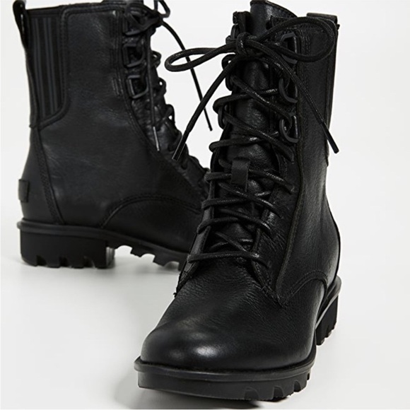 SOREL Phoenix Lace-Up Waterproof Combat Boots size - Picture 3 of 16